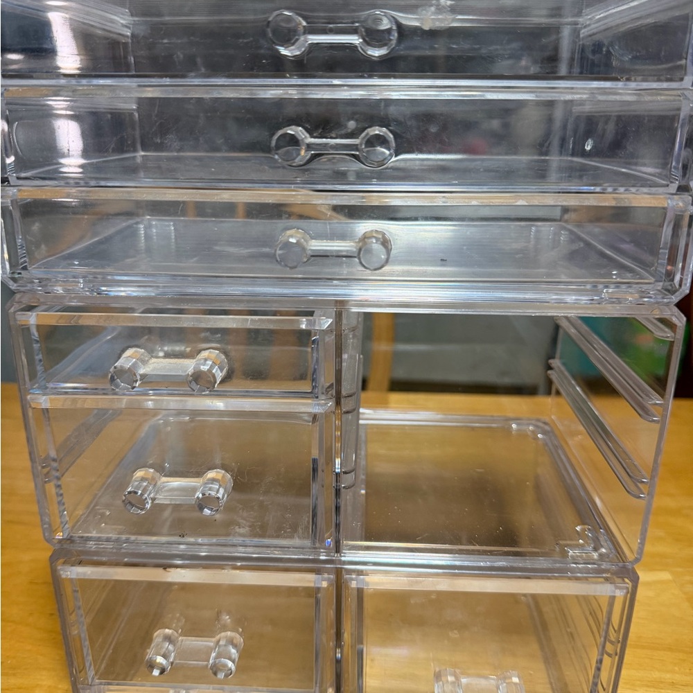 Clear Acrylic Multi-Drawer Organizer for Home Storage